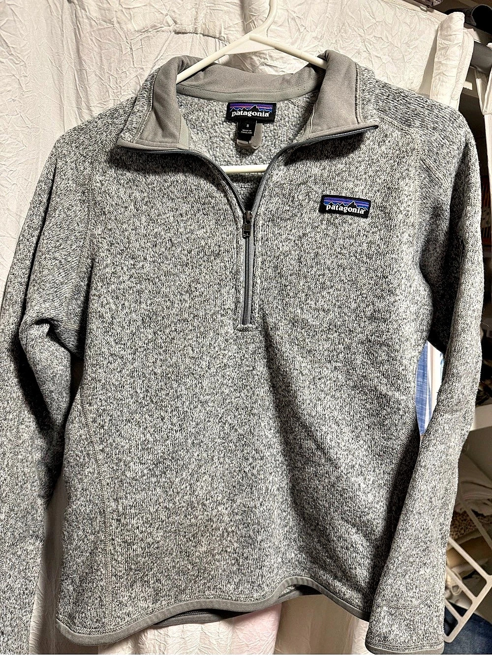 Patagonia Gray Fleece Pullover Size Small